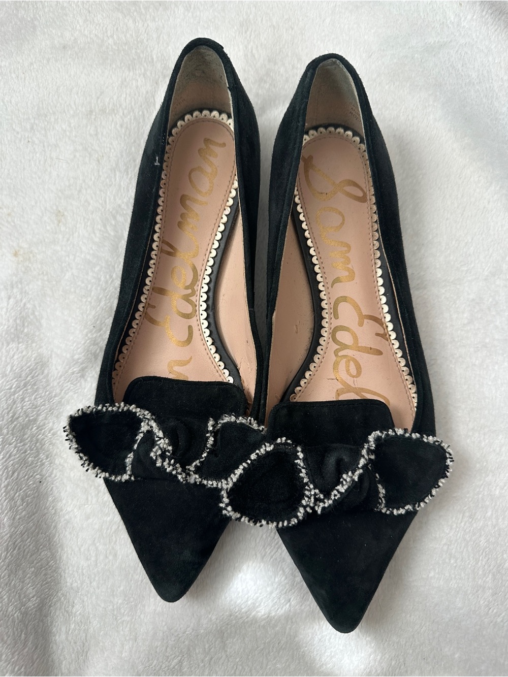 Sam Edelman Rochester Ballet Flats Suede Sz 7